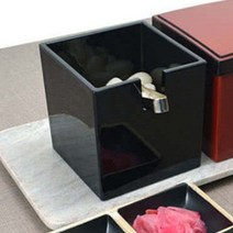 초밥집 테이블용 락교통 생강용기 사각 덜어먹는