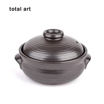 [토탈아트] 도담 뚝배기 중 1set/ 국산 전통 뚝배기 3~4인용 국산 뚝배기 찌개 돌솥비빔밥 뚝배기