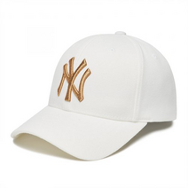 [국내매장판]MLB모자 메탈 로고 커브조절캡 NY White 화이트 3ACPIG01N-50WHS