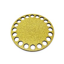 글리터 우드 베이스판/반짝이골드