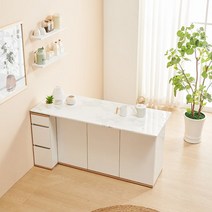 로마 사각수납 1500 대리석홈바 수납형아일랜드식탁 바테이블, 단품