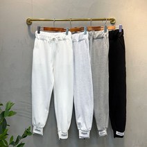 럭키567 / 봄가을 패치조거 밑단언발 밴딩 트레이닝팬츠