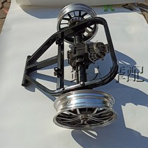 DIY 전기 스쿠터 리어 액슬 3륜차로 개조 휠 프레임의 전체 세트, 차동 모터 전력 650w
