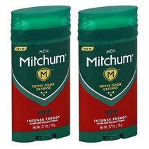 Mitchum Antiperspirant Deodorant For Men - Invisible Solid - Intense Energy - Net Wt. 2.7 OZ (76 g), 1