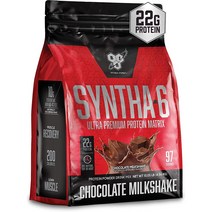 BSN 신타-6 웨이 프로틴 파우더 초콜릿 밀크 쉐이크 SYNTHA-6 Whey Protein Powder Chocolate Milkshake 4.56kg, 1개, 기본