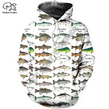 동물드림후드집업PLstar 코스모스 새로운 동물 농어 잉어 낚시 NewFashion Fisher Tracksuit Funny 3Dprint
