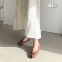 [에피소드블랑] 여성 대학생 레더 데일리 타비슈즈 1cm