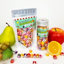 핑거캔디 후르츠 믹스 과일 수제 캔디 사탕 100g, 페트병 100g