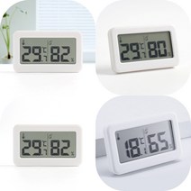 마트498 미니 디지털 온습도계(화이트) 신생아 탁상용 어린이집용품 온도모니터링 아이방꾸미기 겨울 사우나 유