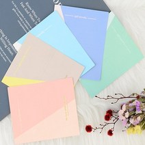 행사 답례 카드 축하 메세지 편지지 봉투 세트 기념일 생일 편지 친구 연인 선물 동봉 쪽지 어버이날 스승의날 감사 엽서 명절 인사 파티 초대장 칼라 메모지, 색상, 분홍색