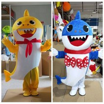 뽀로로 인형탈 동물의상 아기상어 캐릭터 소품 인형옷 행사용 축제용, 01_프리사이즈160-175, 18아기상어(블루)