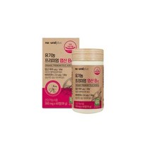 내츄럴플러스 오가닉 프리미엄 엽산 B12 300mg x 60정/영양제/영양보충제/영양보조제/기능성영양제/기능성