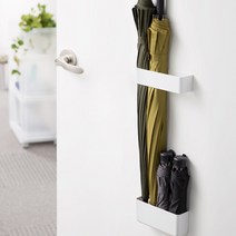 자석 부착 우산 지팡이 라켓 등산 스틱 꽂이 정리대 낚시대 골프채 수납함, 그레이