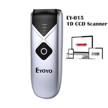 Eyoyo EY-015 미니 바코드 스캐너 USB 유선/블루투스/2.4G 무선 1D 2D QR PDF417 EAN13 데이터 매트릭스 리더, 03 1D CCD Scanner