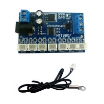 7 채널 RS485 MODBUS RTU 지원이있는 NTC 측정 센서 -20 ~ +125 ℃, 센서와 함께 b