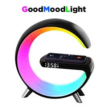 [마켓삼원] GOOD 스마트 밝기조절 LED 수면등 취침등 아이방 오로라무드등, 블랙
