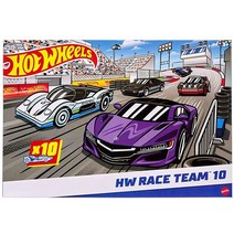 Hot Wheels 트럭 장난감 10팩 1:64 스케일, 10-Pack Racecars