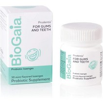바이오가이아 프로덴티스 포 껌 앤 티스 민트 프로바이오틱 로젠지 30정 1팩 BioGaia Prodentis For Gums And Teeth Mint, 1개