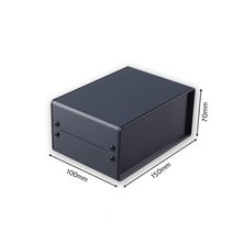 금속 인클로저 프로젝트 DIY 악기 케이스 전기 하우징 모니터 섀시 PCB 스위치 철 ABS 플레이트 스틸 박스, 02 Black_09 280x170x80