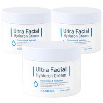 (3개)푸드어홀릭 울트라 훼이셜 히알루론 크림 100ml, 단품