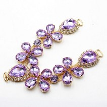 ZMASEY 신발 버클 120MM 1PCS 믹스 컬러 라인 석 샌들 버클 DIY 세공 신발 유리 반짝이 장식 리폼 수선, 금, 46