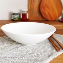 집들이 손님대접 도자기면기 라면그릇 추천 우동면기 소면기 큰면기 면기그릇 신혼그릇 냉면기, 무지라운드볼(2호)