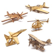 마이즈/나무 조립 모형 공예/비행기 14종류 중, C-130 / VE-24