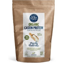 에코푸라 카세인 단백질 파우더 500g 78% 무 무GMO 무대두 물 무설탕 근육 성장 및