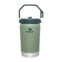 Stanley 아이스플로우 플립 스트로 텀블러 차콜 40온스 110736, 40oz, Hammertone Green_40oz