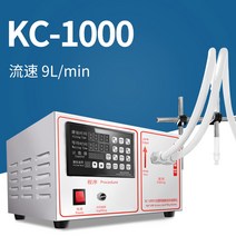 반자동 액상 액체 충진기 음료 꿀 화장품주입기 정량 주입기 소분기 정량기, KC-1000분당9L(필터 드립 풋페달 자동)