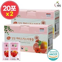 싱싱 히비스커스 자몽즙 2박스 40포, 없음