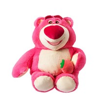 토이스토리 랏소 베어 곰 인형 대형 미니소 정품 44CM 귀여운 곰 굿즈 핑크 딸기 애착인형, 진핑크, 14호 라지(44cmX23cm)cm
