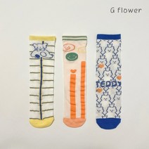 두리비 모둠 유아 여아 아동 키즈 니삭스 반양말 세트
