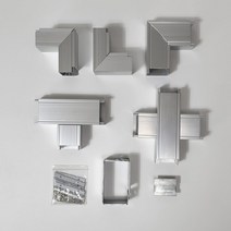 대한몰드 알루미늄 덕트 AL닥트 100x50 엘보 부속 케이블 보호관, 수평 십자