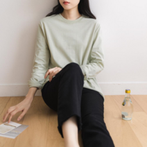 브이와이 VY 여자 코디 멀티컬러 라운드 편한 티셔츠