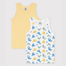 PETIT BATEAU [빠른배송] 남아 몽키&스프라이프 탱크탑 2PACK