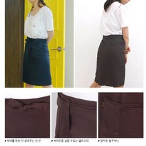 카페허리 앞치마 커피허리앞치마 허리앞치마, 여성용 프리, 와인