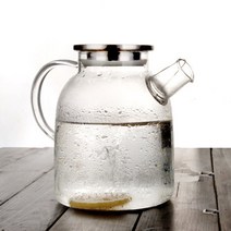 바이 스텐덮개 유리주전자(1.5L) 내열유리 티포트, 상세 참조