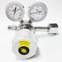 다나카 타나카 다나까 가스 압력조정기 TANAKA CMH 시리즈 가스레귤레이터 CMH-B503-DW (0.3MPa) (고순도가스사용가능) CMH-B503-K1H8-P-DW, 23mmR(산소), 1개