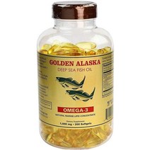 수입영양제 수입보충제 오메가 3 알래스카 심해 피쉬 오일 1000mg 200 소프트젤