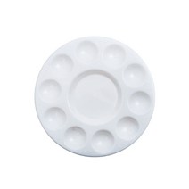 [문구조아] 아트메이트 원형 파레트 10칸 미술 화방용품, 1개