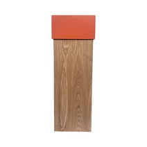 호텔 원목 사각 휴지통 우드 인테리어 카페 거실 쓰레기통, D타입 롱(21x21x65)