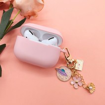 감각적인 에어팟케이스 실리콘 가죽 빈티지 명품 apple airpods pro 액세서리에 대한 귀여운 우주 문 펜던트 블루투스 이어폰 케이스 헤드폰 커버 체리 키 링, a23