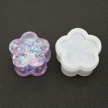 Epoxy Resin Silicone Molds Hexagon Square Heart Shape Diy Clay Fondant Hand Craft Jew [B00047057], 05-Plum blossom-47057