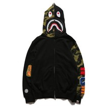 베이프 에이프 후드집업 bape 샤크후드 후드 점퍼 캐주얼 커플룩 오버핏 샤크후드집업