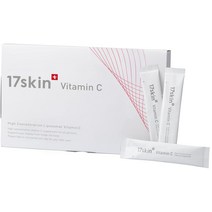 17skin 리포솜 비타민 C 고농도 비타민 C 2000mg 미용 피부과 의사 감수 보충제 분말 스틱 국내 생산 영국산 1개월분 리포캡슐