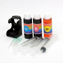 삼성 INK-M115 INK-C100 잉크충전 SCX-1760, 칼라충전세트, 1개
