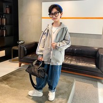 [삐삐네옷가게] 남아 주니어 키즈오버핏후드집업 가을 아우터