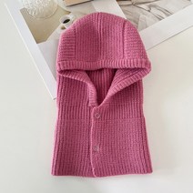 로라랜드 단추 니트 바라클라바 넥워머 7컬러