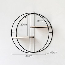 9타입 무지주 벽선반 철제 벽걸이 장식장 무타공 책장 설치 HS3, 37CM)NO.2(WS3)